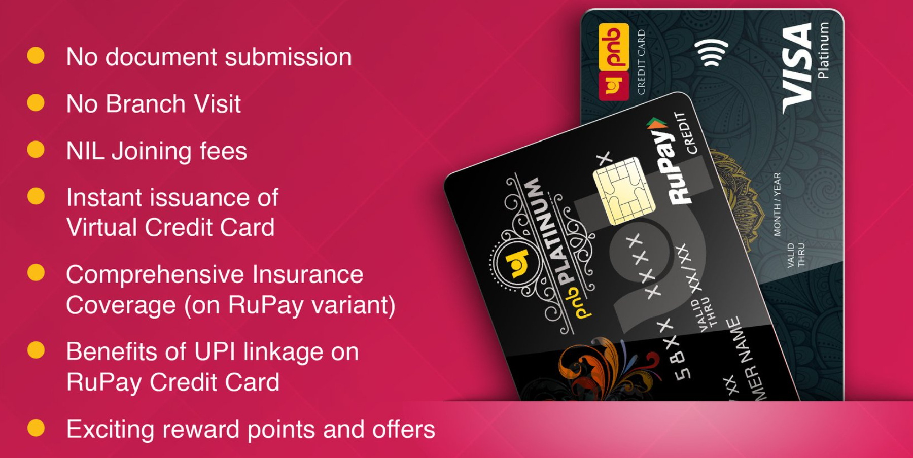 Instant Credit Card with PNB's Fixed Deposit - No Branch Visit Required ...