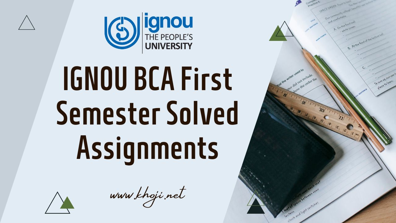 bca 1st semester assignment ignou